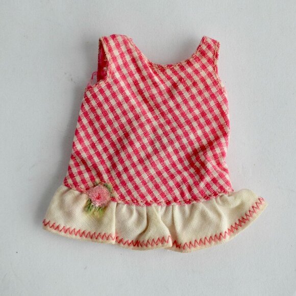 Mattel Barbie Tutti Checkered Pink Romper Vintage 1965 - Picture 1 of 4